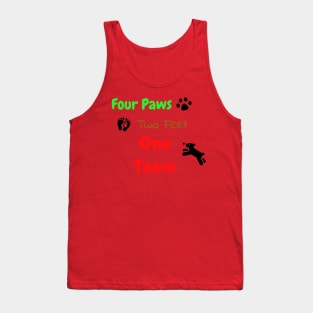 four paws Two Feet shirt Tank Top